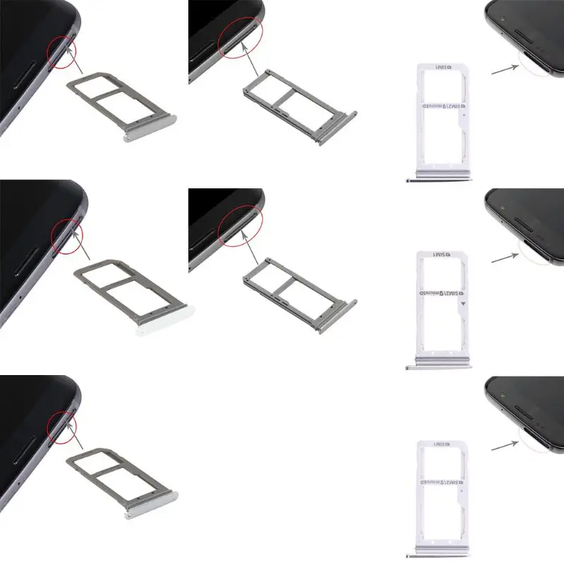 Лоток для sim карт с двумя слотами держатель сменная часть Samsung Galaxy S7 Edge/G935/Galaxy