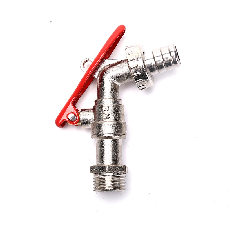 

1PC Alloy1/2 Inch Brass Thread Water Tap Lockable Faucet Garden Hose Faucet with Lock Water Tank Connector Replacement Tools