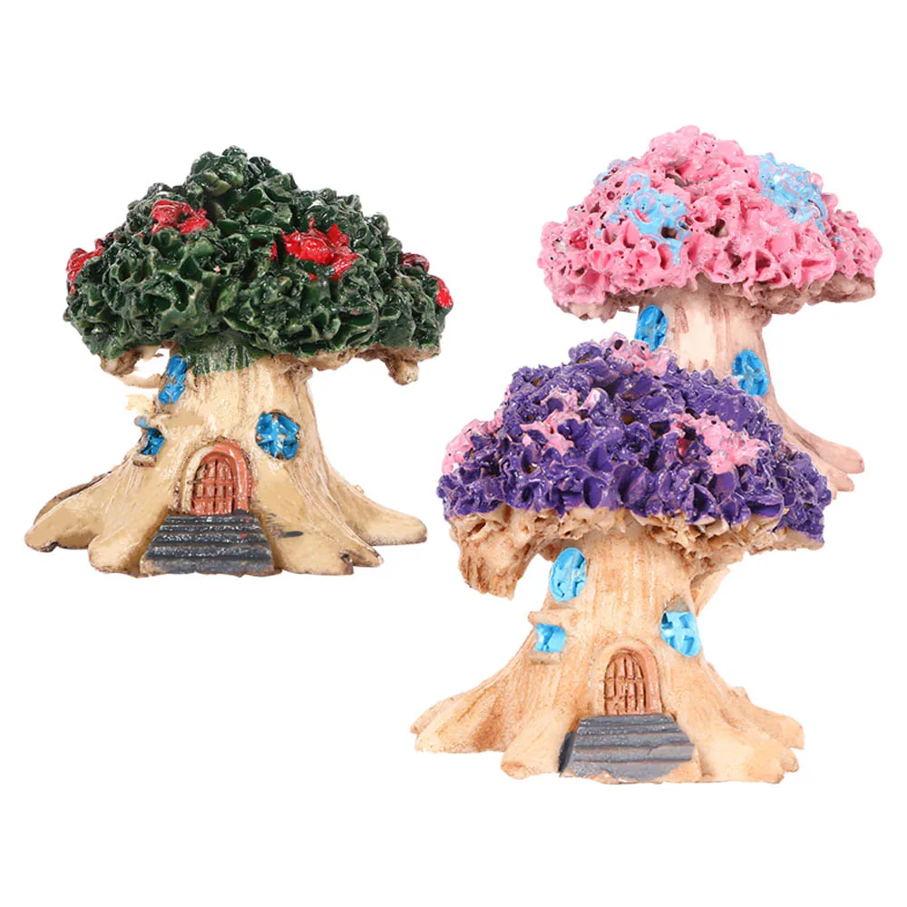 

1Pcs Mini Castle Small House Fairy Garden Miniatures Terrarium Figurines DIY Crafts Handmade Moss Ornament Micro Landscape Decor