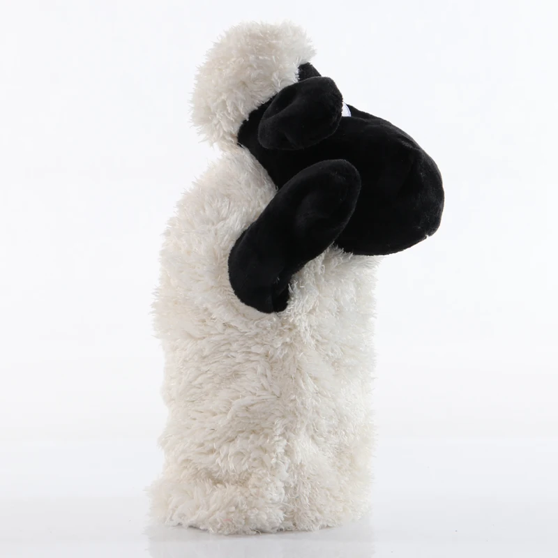 25cm Sheep Hand Puppet Goat Stuffed Animals Plush Toy Baby Educational Puppets Pretend Telling Story Doll Kids Gift - купить по