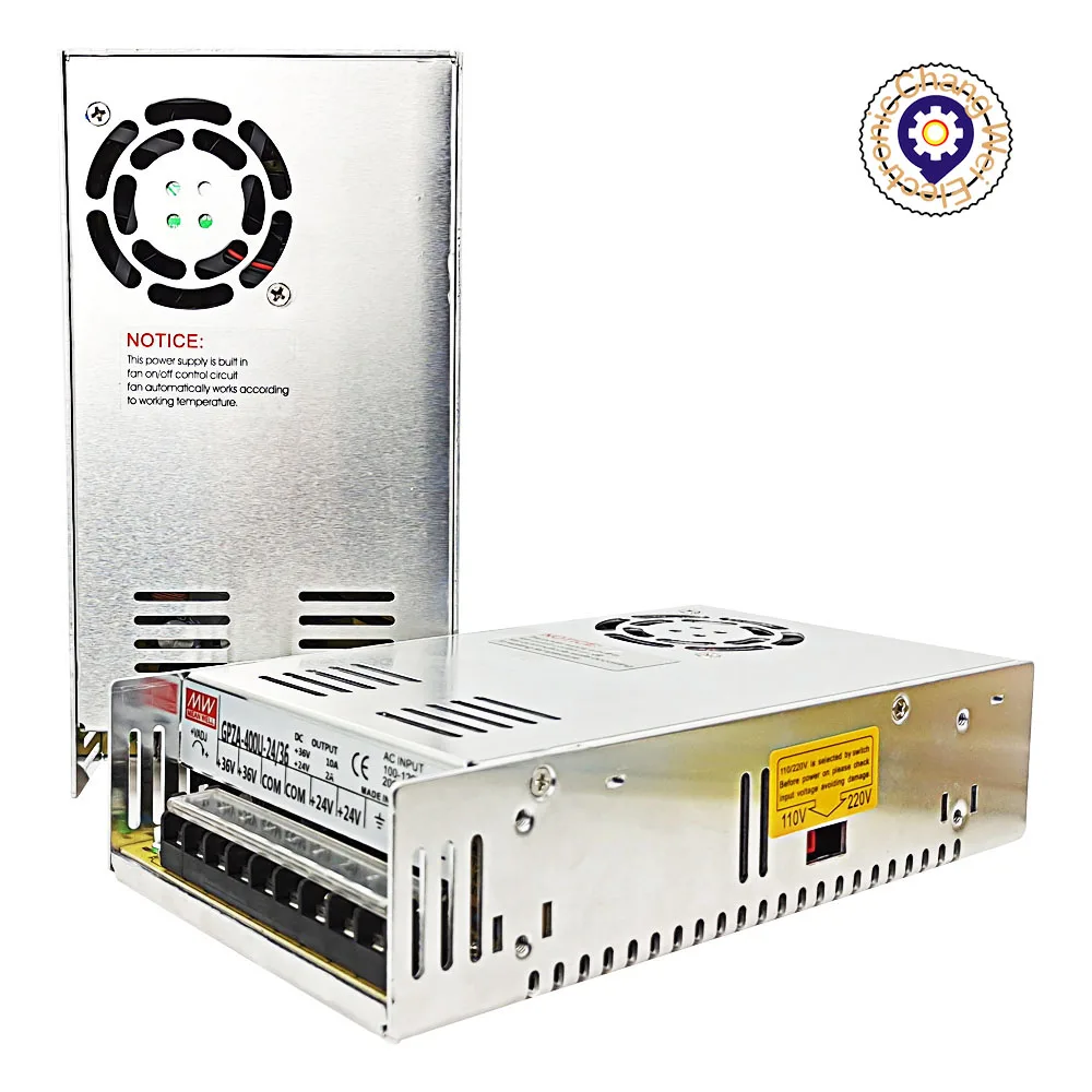 Гравировальный станок с ЧПУ 36V24V общий выход 400 Вт Мощность 10A2A импульсный источник питания