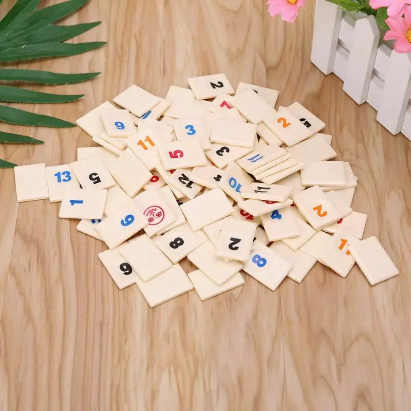 Портативная настольная игра Rummikub Israel Mahjong для 4 игроков 2*2,8 см
