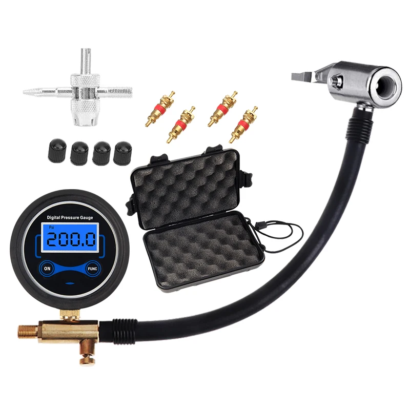 Цифровой манометр для шин измеритель давления в шинах с ЖК дисплеем диапазон