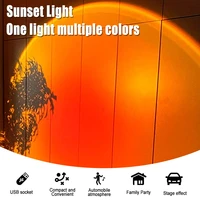 led sunset light usb rainbow bulb table lamp colorful wall lamp projector night light atmosphere fancy decoration lighting