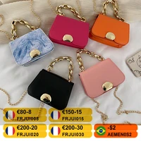 designer women chain pu leather shoulder crossbody messenger bag ladies fashion thick chain mini flap square handbags