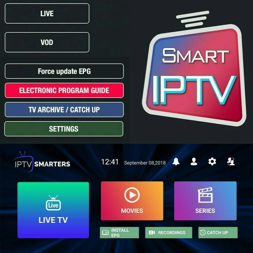 H96 Max Smart tv Box+ 1 год Gator IP tv код Android9.0 телеприставка 2,4G& 5Ghz Wifi 4K HDR французский Arbic UK медиаплеер IPTV коробки