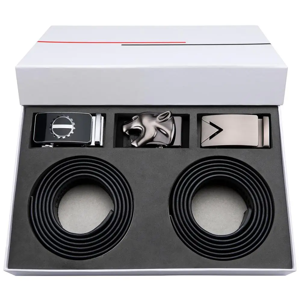 Мужские ремни из коровьей кожи золотые автоматические с храповой пряжкой модные