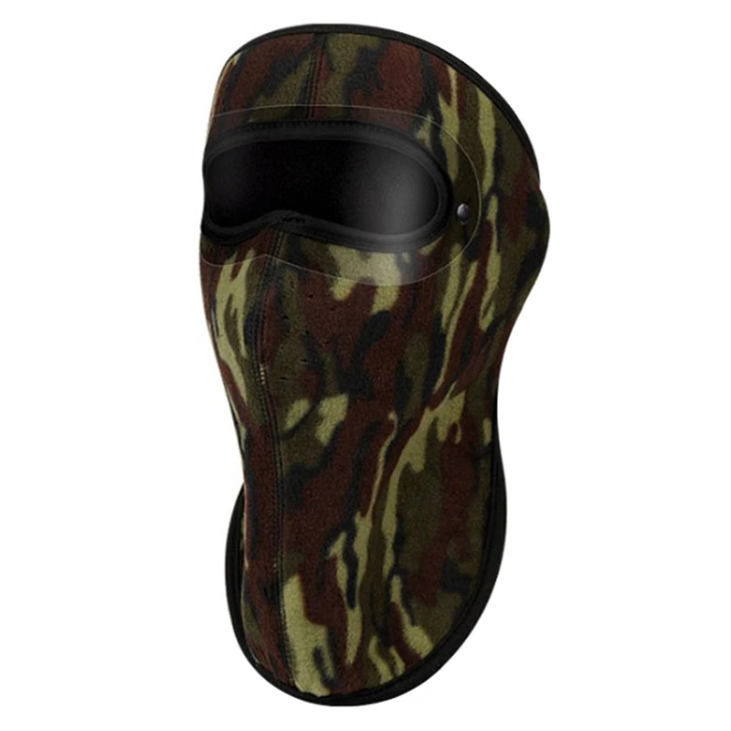 

Autumn Winter Cycling Face Cover Thickened Face Cover Earmuffs Integrated with Detachable Goggles FEA889