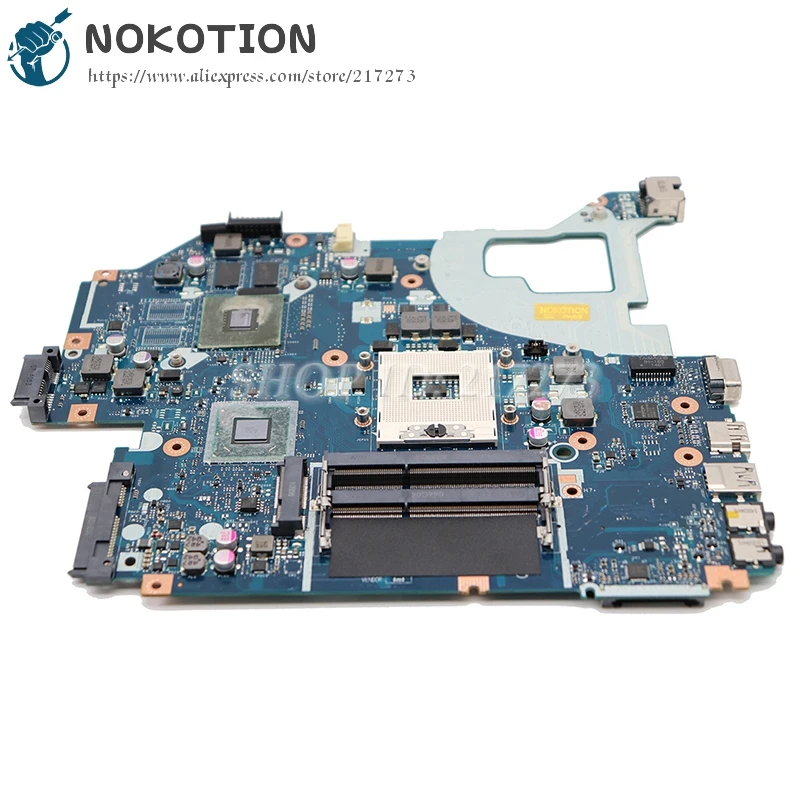 NOKOTION Q5WVH LA-7912P для Acer aspire E1-571G V3-571G Материнская плата ноутбука NBY1711001 NB.Y1711.001 HM77 DDR3