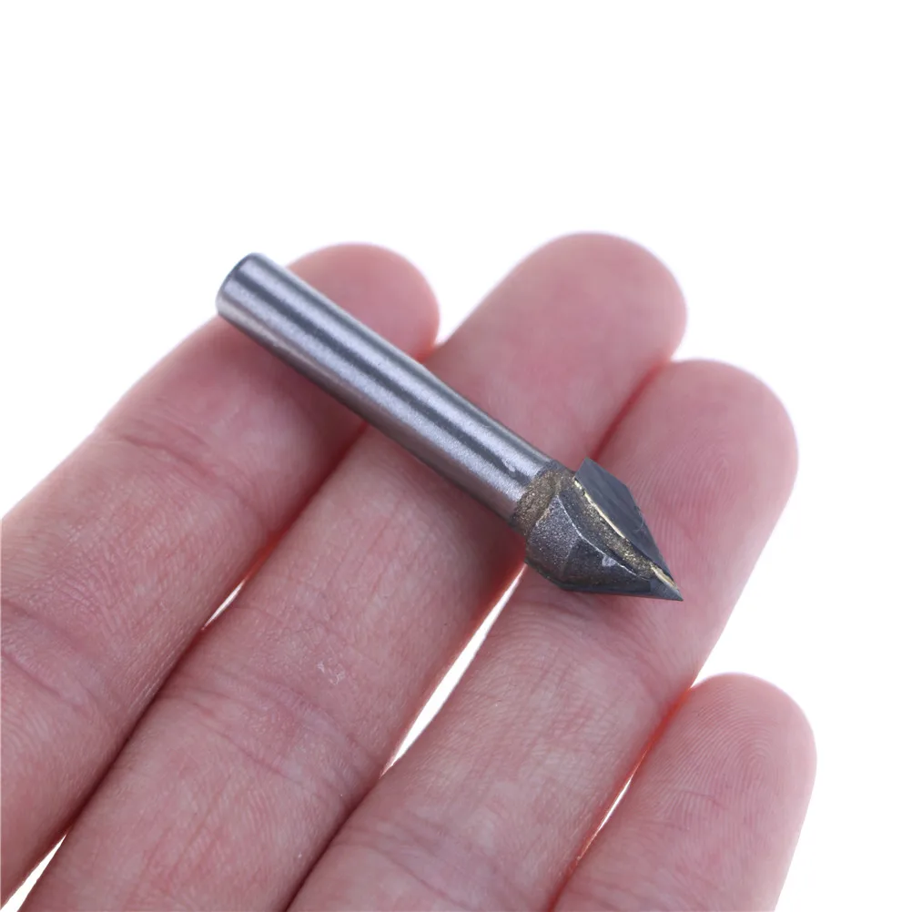 

Tungsten Steel 60 Degree V Groove Bit CNC Router 1/4" Shank Engraving Wood Working Tool 6x10mm