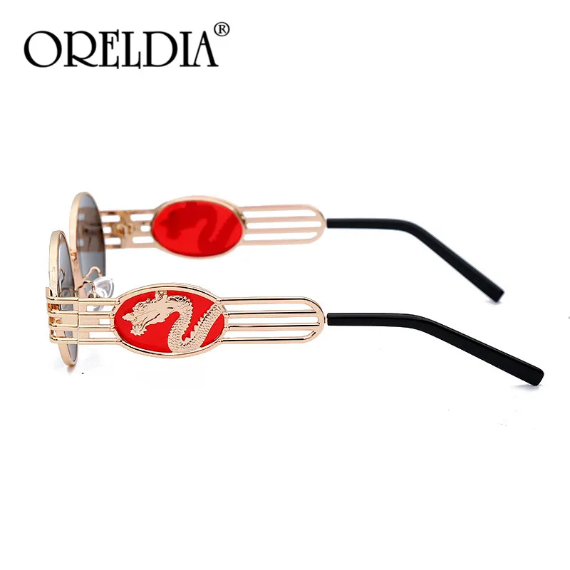 2019 Винтажные Солнцезащитные очки в стиле стимпанк мужские роскошные брендовые