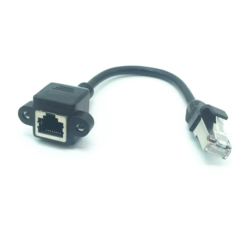 10 см RJ45 8P8C FTP STP UTP Cat 5e штекер гнездо Lan Ethernet сетевой Удлинительный кабель с