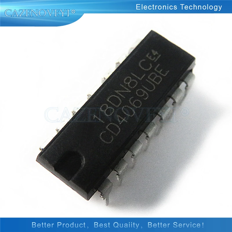 10 шт./лот CD4069UBE DIP14 CD4069U DIP CD4069 DIP-14 CD4069BE Новый оригинал в наличии | Электронные