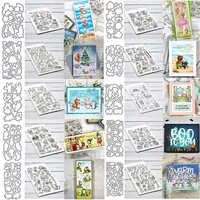 beach play garden party fairy dance little animals gnomes trees clear stamps and dies for diy scrapbooking cards craft 2020 new