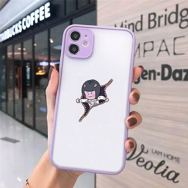 

Girls Bruno Buccellati JoJo's Bizarre Phone Case matte transparent For iphone 7 8 11 12 plus mini x xs xr pro max cover