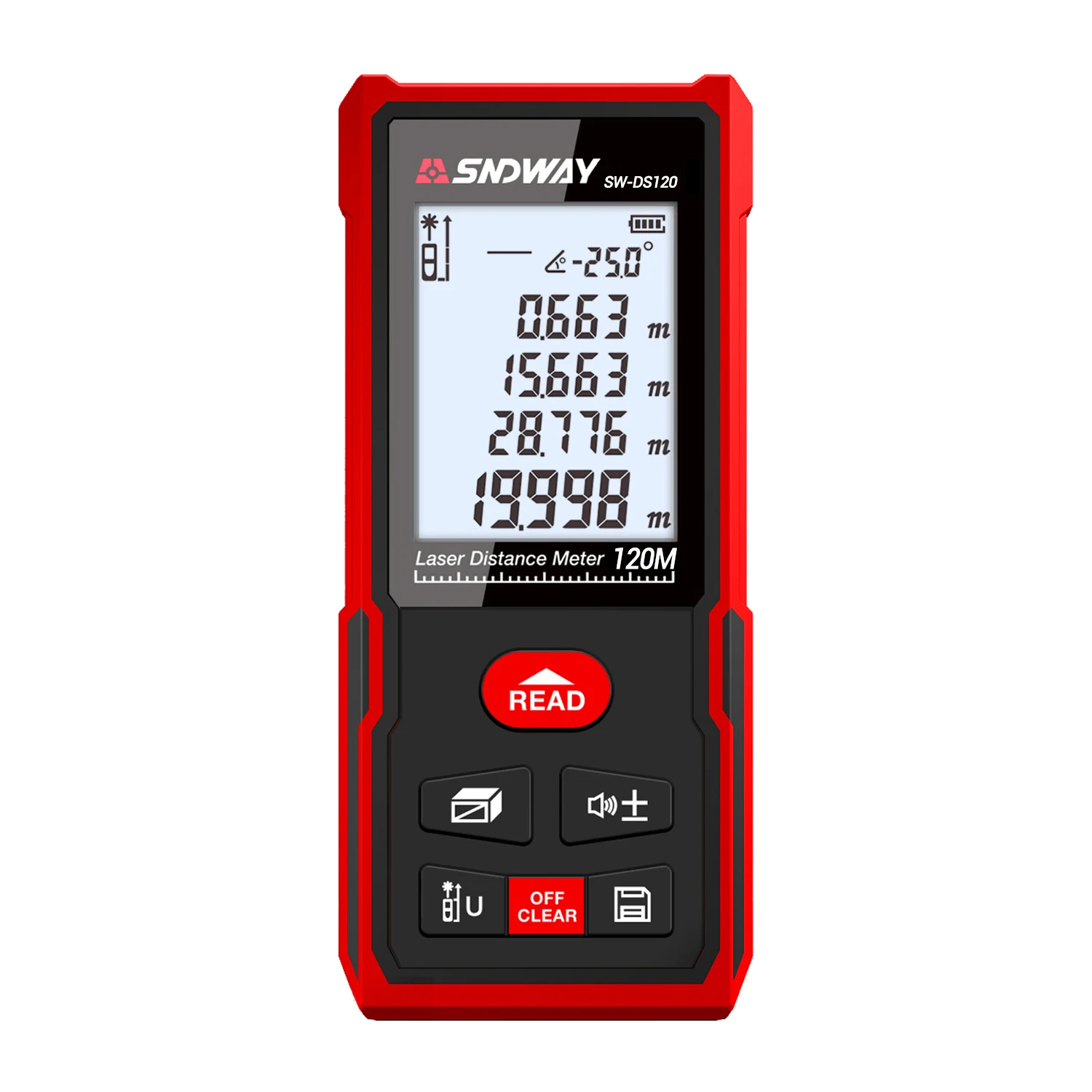 Лазерный дальномер SNDWAY SW DS50/70/100/120 цифровой 120 м 100 70 50 измерительный с