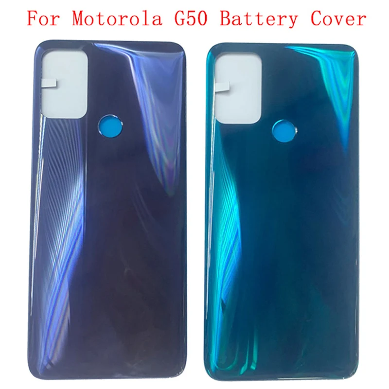 Крышка батарейного отсека задняя крышка Корпус для Motorola Moto G50 с логотипом