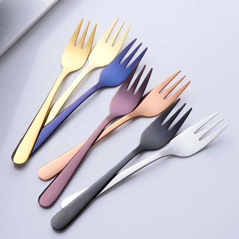 8 шт. вилки для фруктов вилка торта из нержавеющей стали|Вилки| |