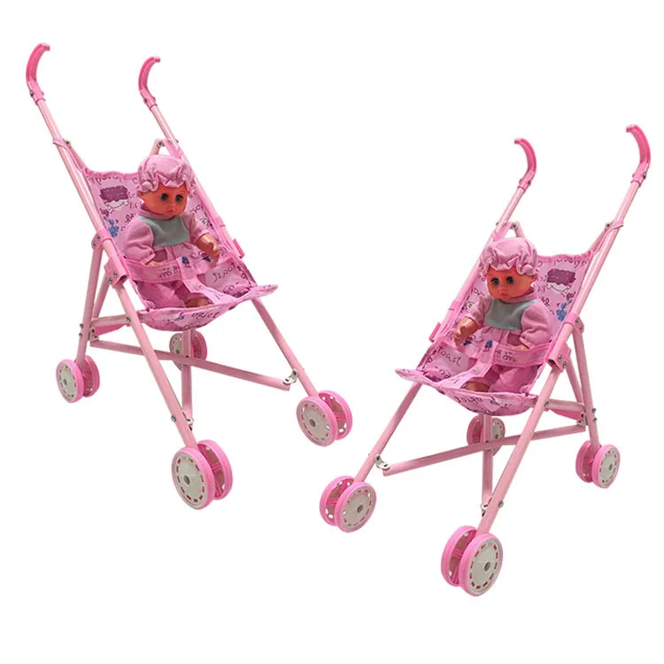 Кукла на колесиках детская коляска игрушка для детской коляски складная