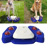 durable outdoor water dispenser dog fountain step on paw activated dog sprinkler toy for small medium big pet dog