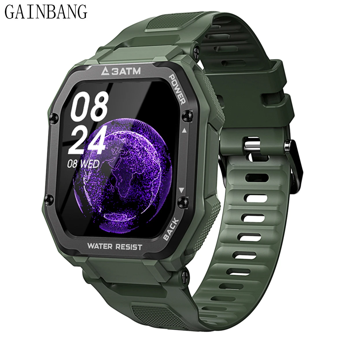 

C16 Smart Watch Men Woman Fitness 1.7 Inch Blood Pressure Monitor Tracker Wristband Outdoor Sports 3ATM Waterproof Smartwatch