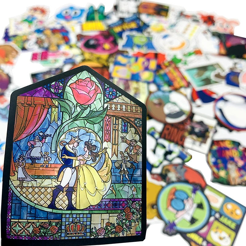 

100Pcs US Anime Film Series Cute Sticker For Suitcase Laptop Scooter Guitar Car For Children Toys Scrapbooking Animation Sticker