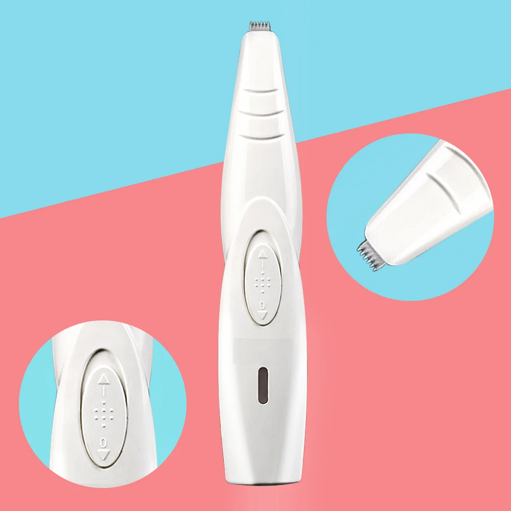 

Dog Clippers Professional Pet Foot Hair Trimmer USB Rechargeable Butt Ear Eyes Hair Cutter Remover Low-Noise clipper for dogs