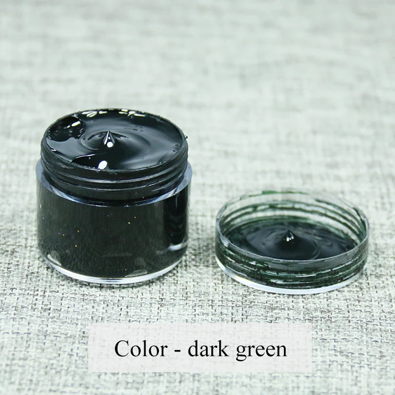 

Dark Green Leather Paint for Painting Leather Sofa, Bags, Shoes, Clothes, Car Seat, Repair&Refurbished to Change Color 10ml 30ml