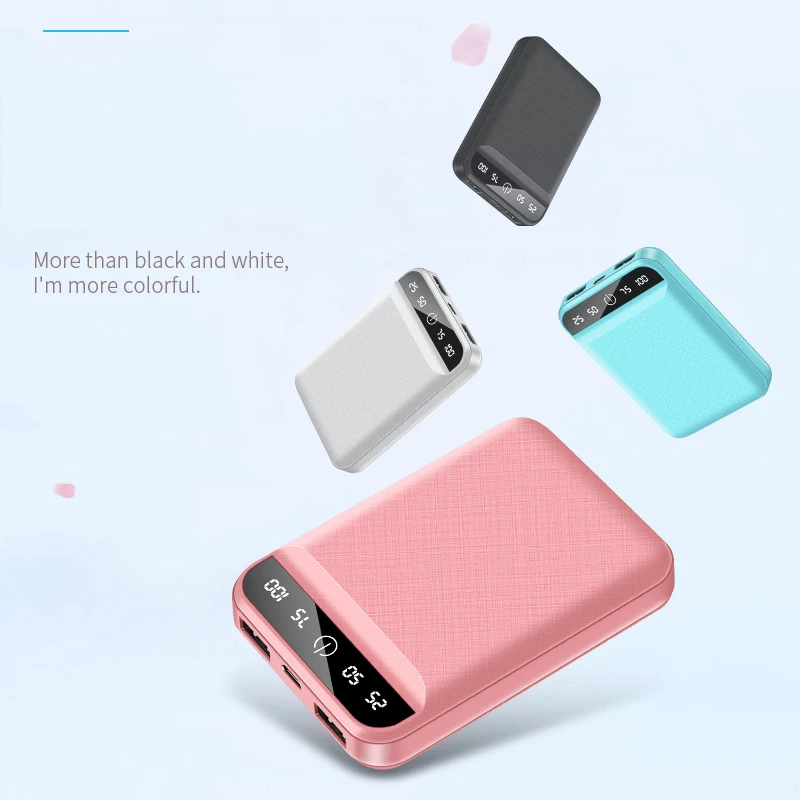 10000mah power bank portable charger mobile charging mini powerbank usb external battery for xiaomi iphone phone 11 xr poverbank free global shipping