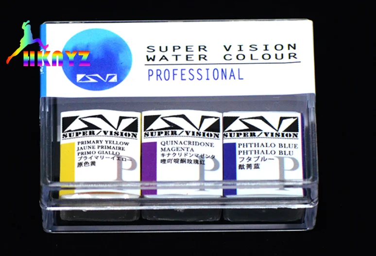 

1sets Super Vision 3 Colors Solid Watercolor Paint Set Professional Watercolour For Painting Drawing Hand-painted
