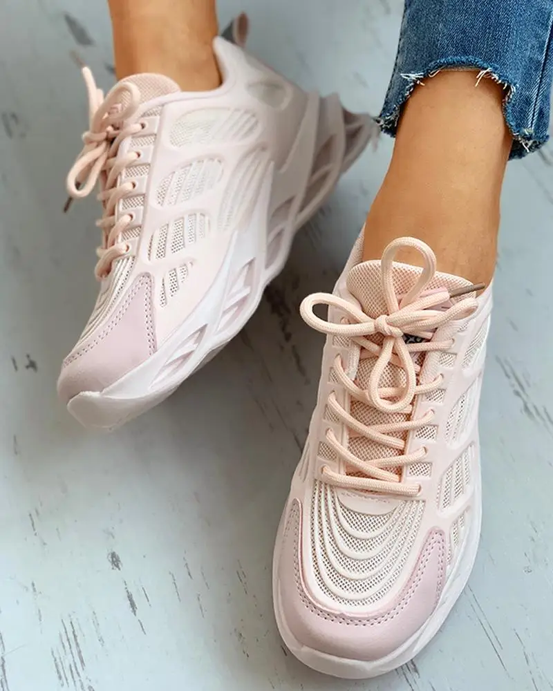 

Ins Fashion Sneakers Women Platform Wedges Height Increasing Running Training Shoes Sport Trend Design Cool Ladies Girl Whosale