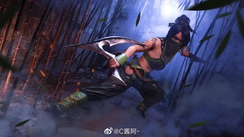 LOL The Rogue Assassin Akali карнавальный костюм оригинальный комплект из кожи на