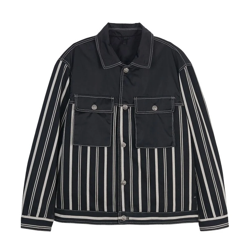 

Hip Hop Mens Wear 2021 Fashion Winter White Duck Down Jacket Stripe Embroidery Cargo Men's Coat Light Down Jacket High Quality