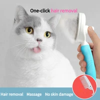 pet hair brush dog massage supplies shedding grooming product cat trimming comb needle cleaner