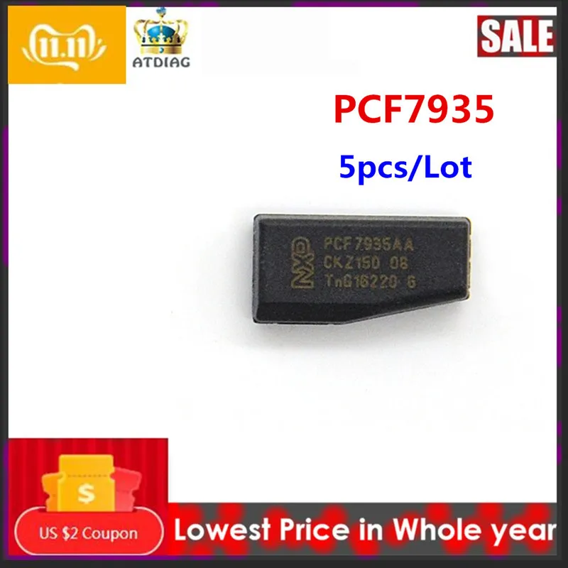 Free Ship PCF7935AS transponder chip ID44 Crypto Chip PCF7935 replace by PCF7935AA Car Transponder Key Programmer 5PCS/LOT | Автомобили и