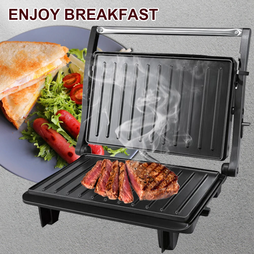 

220V BBQ Grill Machine Smokeless Steak Grill Maker Double-Sided Non-stick Hotplate Baking Pan EU Plug