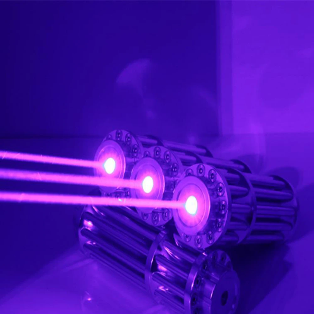 

The Most Powerful Blue Laser Flashlight, High Power Burning Match/cigar/candle Laser Pointer 450nm 10000m Focusable Laser Sight