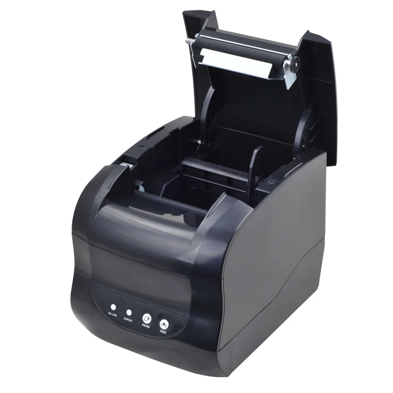 Принтер Xprinter XP 365B для наклеек чеков размер печати 20 80 мм формат QR кода термальный