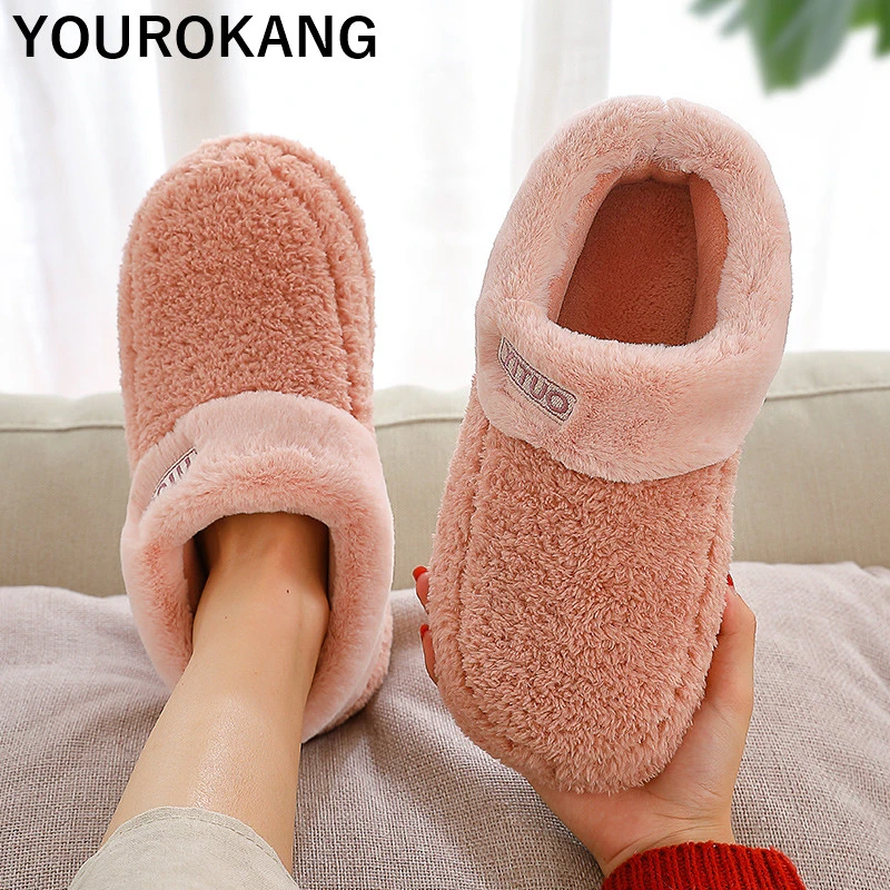 2019 г. Зимняя мужская обувь теплые домашние тапки меховые хлопковые тапочки для