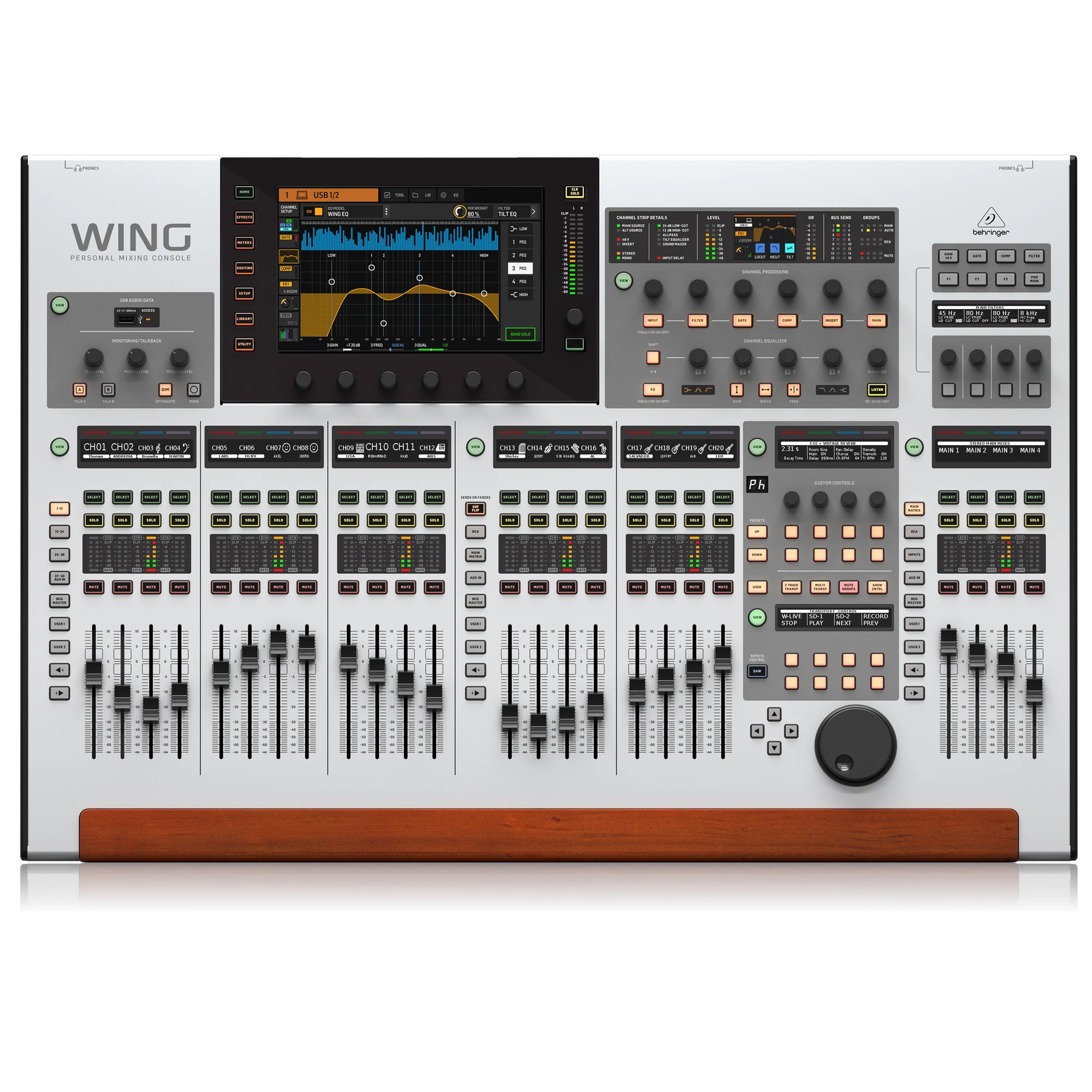 Behringer WING 48 канальный цифровой аудио микшер DJ микшерный пульт с DSP процессором