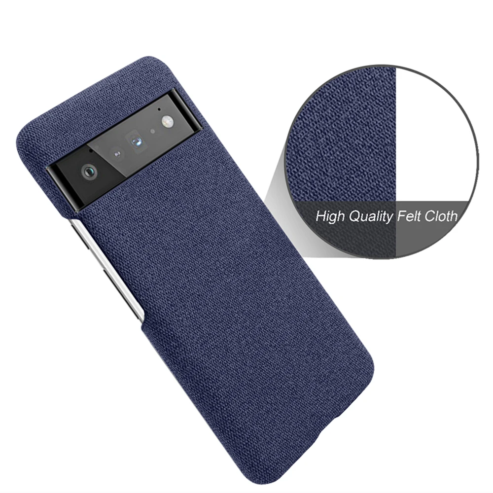 

Cloth Texture Fit Cover Funda For Google Pixel 6 Pro 6pro Coque Luxury Febric Antiskid Case For Pixel6 PRO 6.67" 2021 Capa Shell
