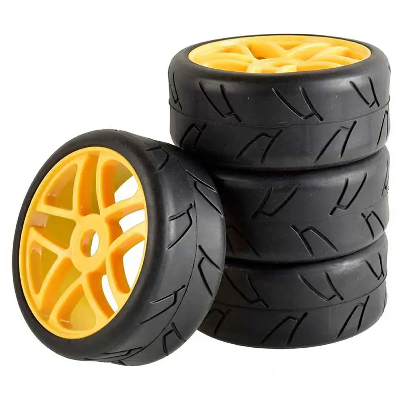 Neum&aacute;tico de Carreras todoterreno HSP 1:8 HL, 100mm, goma suave para coches teledirigidos, accesorios DIY, 4 Uds.-3