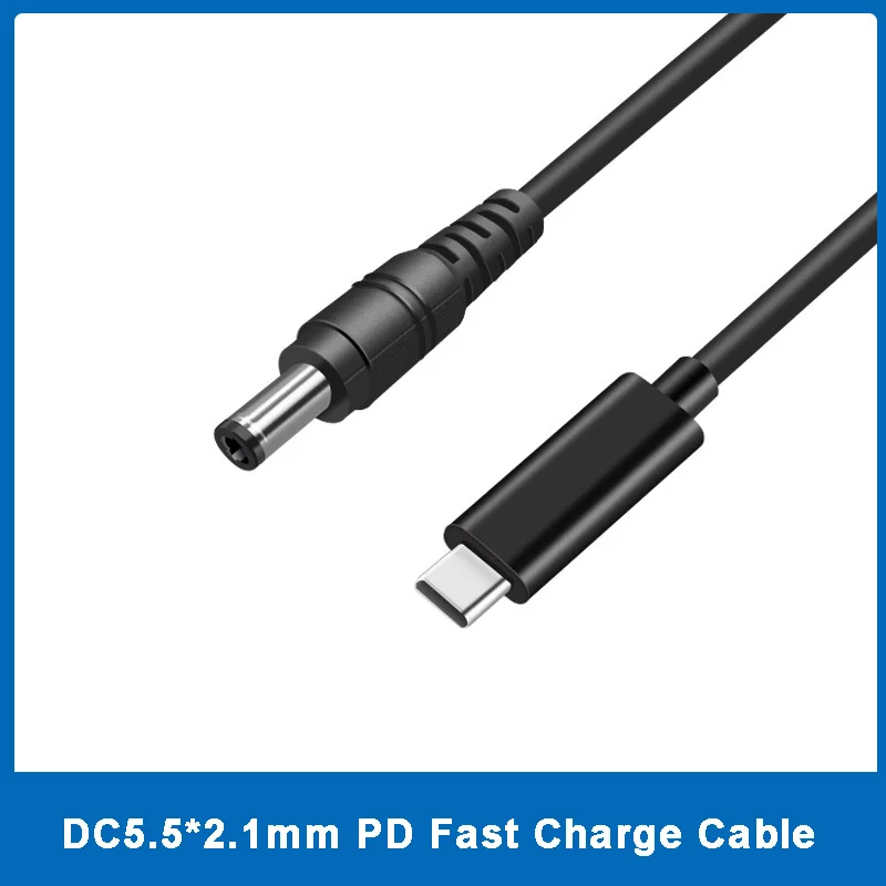 

Зарядное устройство USB Type-C на 5,5*2,1 мм, адаптер питания, соединитель USB C PD, зарядный кабель для ноутбука, шнур для зарядного устройства Asus, Lenovo, ...