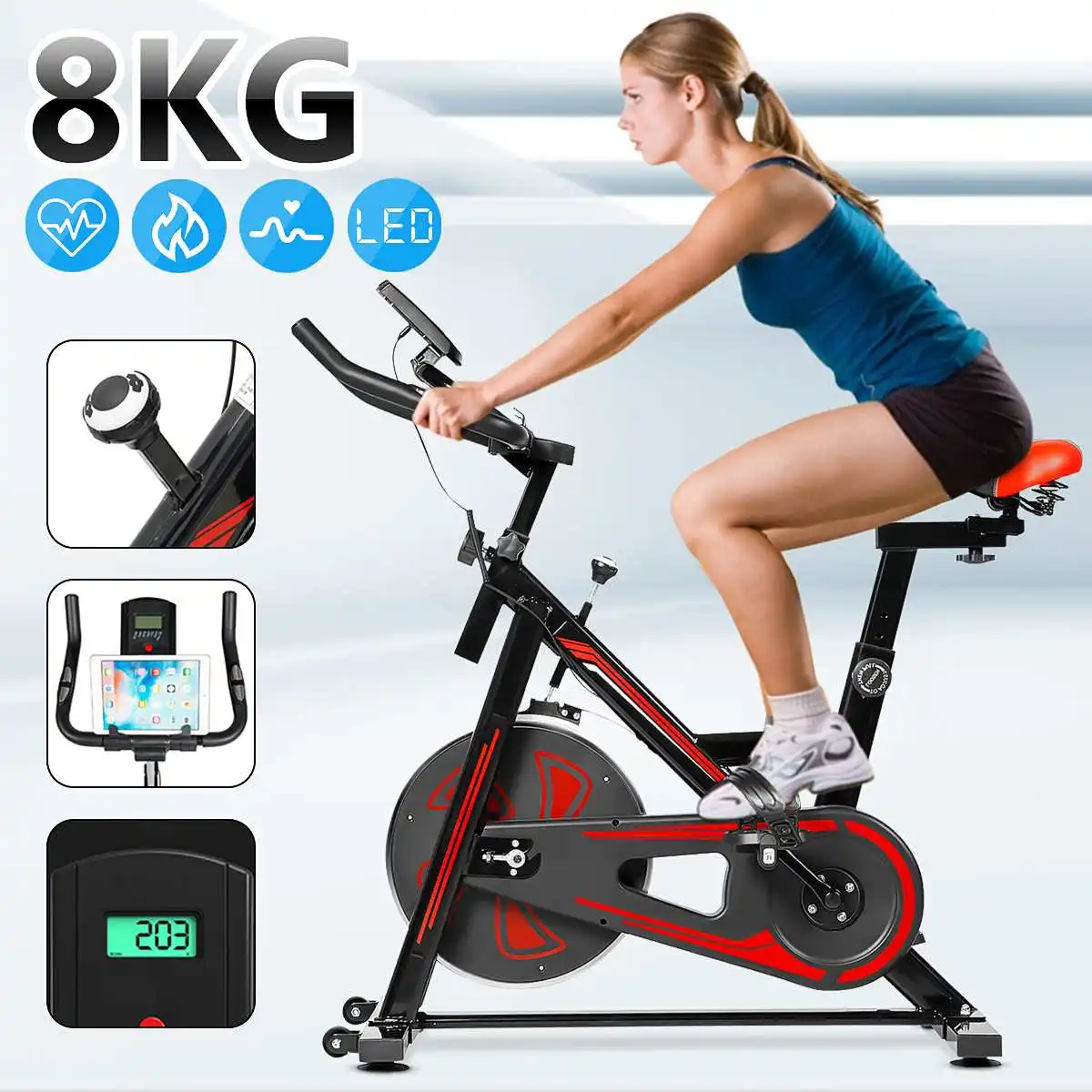 

Домашний велотренажер для дома и улицы, ультратихий тренажер для кардио-велоспорта и потери веса, оборудование для фитнеса