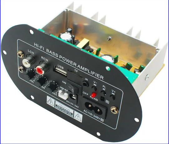 

JW-A8 100~200W Home Audio Car Amplifier 12V24V220V Fever Class Subwoofer Power Amplifier Board Card USB Remote Control