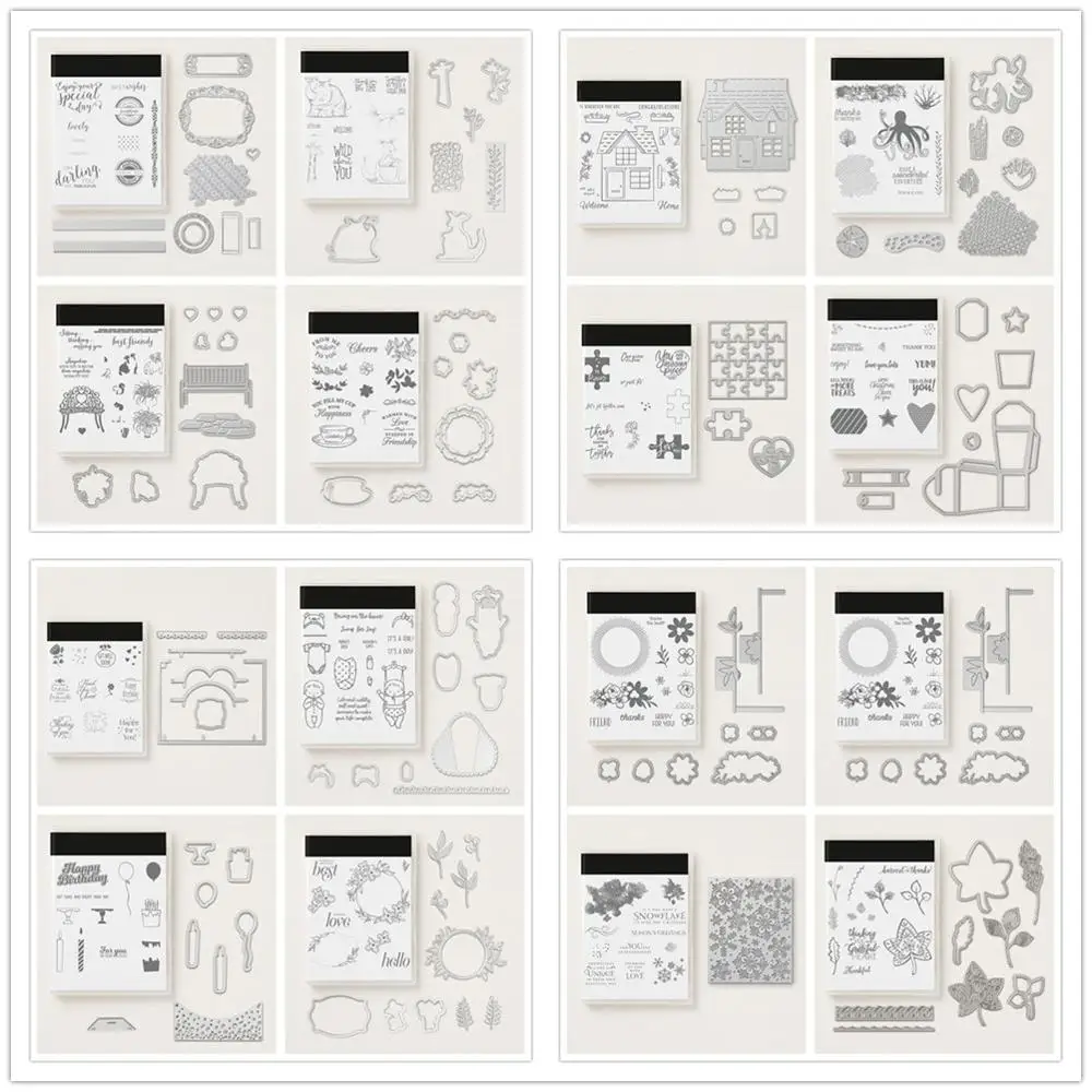 

Christmas Metal Cutting Dies and Stamps For Scrapbooking Craft Dies Stencil Album Embossing Card Making Die Cut Dies New 2020
