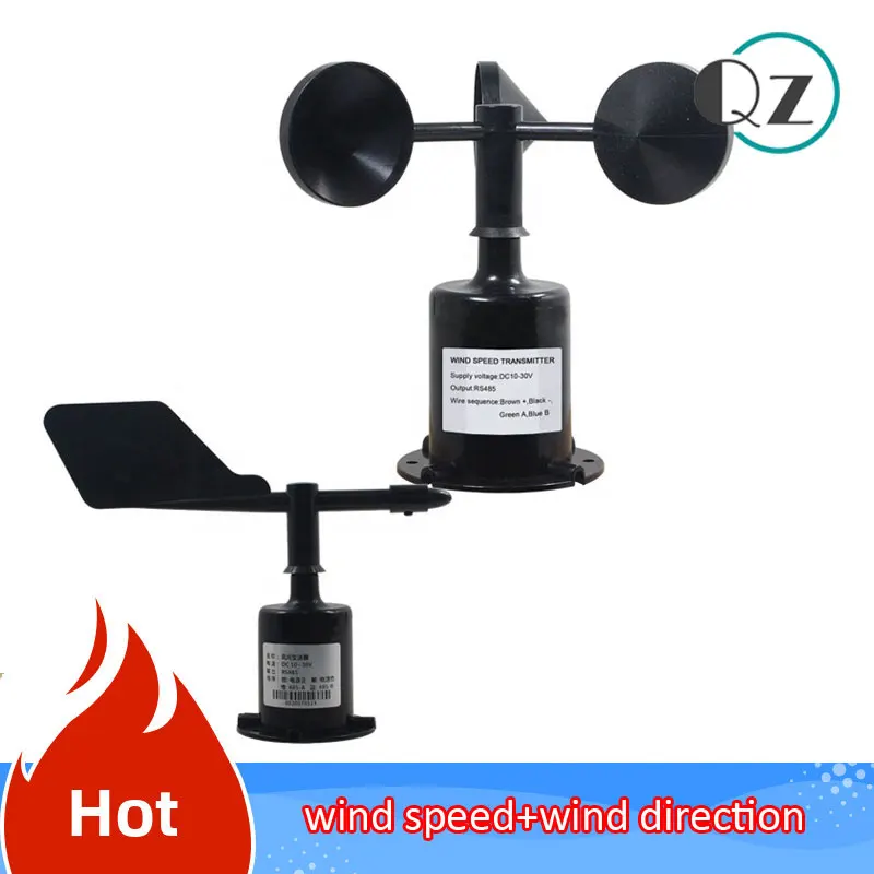 Outdoor Sensor 3 Cup Anemometer Rs485 4-20ma