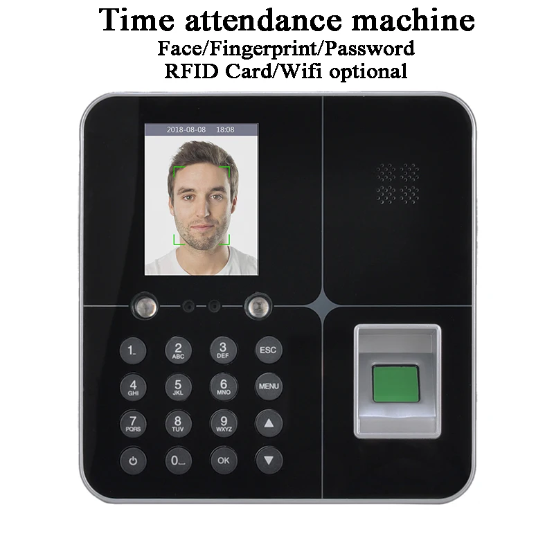 Wifi лицо офис посещаемость времени машина отпечатков пальцев система контроля