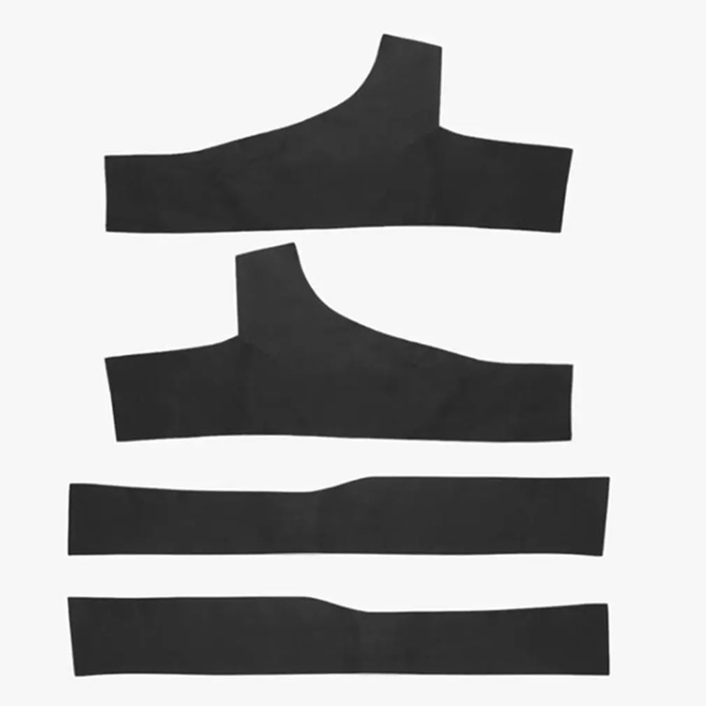 

4 Pcs Decorative Threshold Leather Pedal Protector Dirty Resistant Pad For Model 3 Front Rear Door Sill Protection Strip