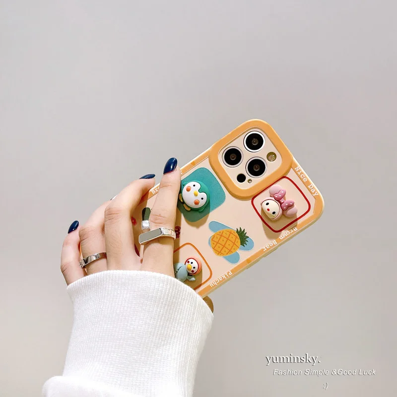 Т4 3D Пингвин для OPPO A95 A94 A93 A74 A59 A57 A72 A12 A1K A54 A16K A11S A39 A9 A7X A5 4G 5G Чехол DIY ТПУ мягкий чехол